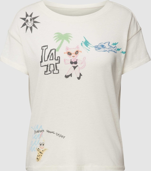 T-shirt Zadig & Voltaire z krótkim rękawem z okrągłym dekoltem z bawełny