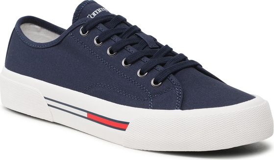 Tenisówki Tommy Jeans Canvas Sneaker EM0EM01299 Twilight Navy C87