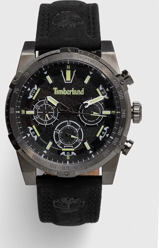 Timberland zegarek TDWGF2230401 męski kolor czarny