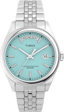 Timex Zegarek Legacy Day and Date Tiffany TW2V68400 Srebrny