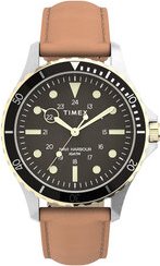Timex Zegarek Navi XL TW2U55600 Brązowy