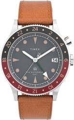 Timex Zegarek TW2V74000 Brązowy