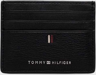 Tommy Hilfiger etui na karty skórzane kolor czarny