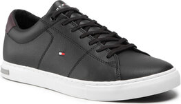 Tommy Hilfiger Sneakersy Essential Leather Detail Vulc FM0FM04047 Czarny