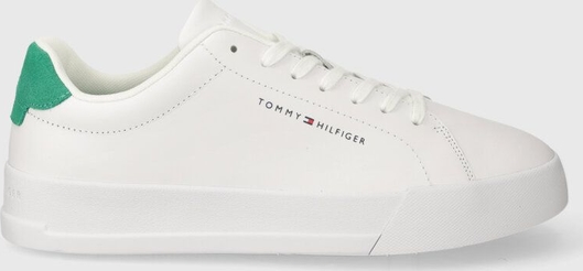 Tommy Hilfiger sneakersy skórzane TH COURT LEATHER kolor biały FM0FM04971