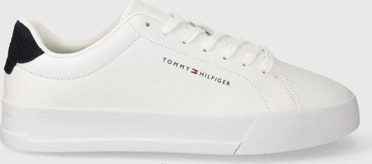 Tommy Hilfiger sneakersy skórzane TH COURT LEATHER kolor biały FM0FM04971