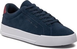 Tommy Hilfiger Sneakersy Th Court Better Suede FM0FM04973 Granatowy