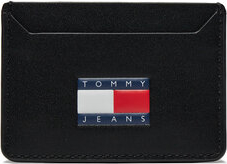 Tommy Jeans Etui na karty kredytowe Tjm Heritage Leather Cc Holder AM0AM12085 Czarny