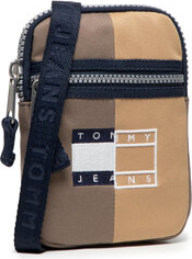 Tommy Jeans Etui na telefon Tjm Heritage Phone Pouch Spliced AM0AM09513 Beżowy