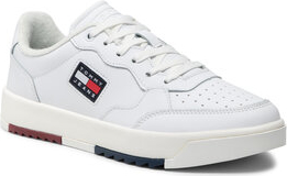 Tommy Jeans Sneakersy Basket Leather EM0EM00899 Biały