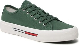 Tommy Jeans Tenisówki Canvas Sneaker EM0EM01299 Zielony