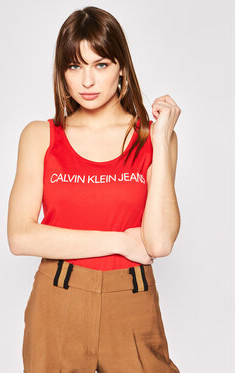 Top Calvin Klein z okrągłym dekoltem