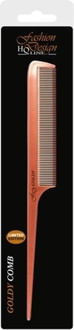 Top Choice, Fashion Design Goldy Comb, grzebień do włosów z cienką rączką, 60519