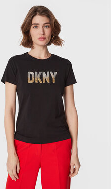 Top DKNY z okrągłym dekoltem