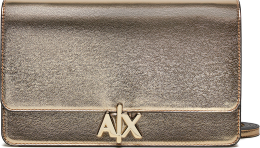 Torebka Armani Exchange średnia na ramię lakierowana