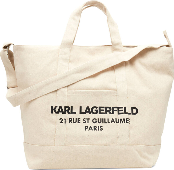 Torebka Karl Lagerfeld z bawełny