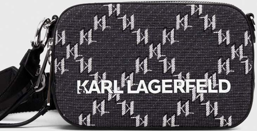 Torebka Karl Lagerfeld z nadrukiem na ramię w młodzieżowym stylu