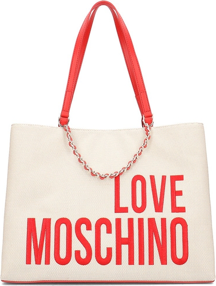 Torebka Love Moschino z breloczkiem na ramię duża