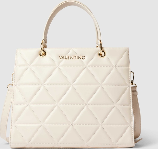 Torebka Valentino Bags pikowana ze skóry ekologicznej duża