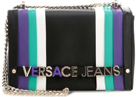 Torebka Versace Jeans ze skóry średnia na ramię