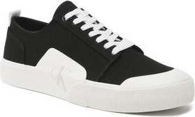 Trampki Calvin Klein Jeans - Skater Vulc Low Laceup Badge YM0YM00598 Black/White 0GJ