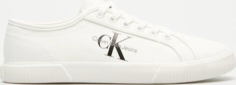 Trampki Calvin Klein sznurowane w sportowym stylu z płaską podeszwą