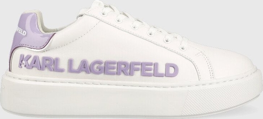 Trampki Karl Lagerfeld w sportowym stylu ze skóry sznurowane