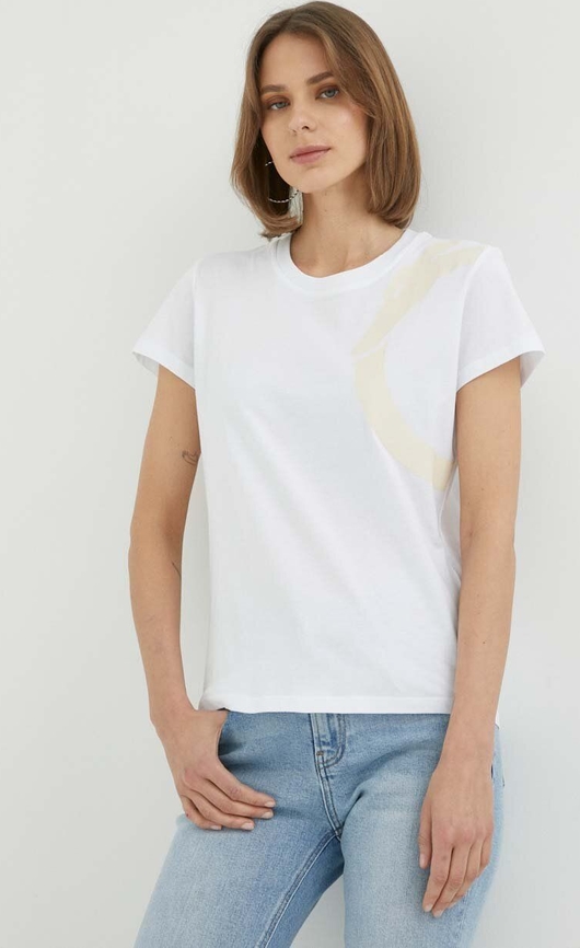 Trussardi t-shirt bawełniany kolor biały