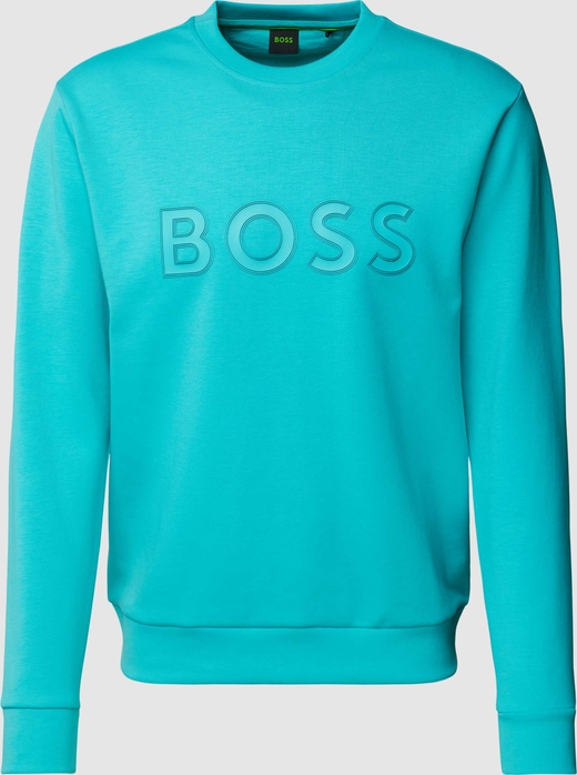 Turkusowa bluza Hugo Boss w młodzieżowym stylu