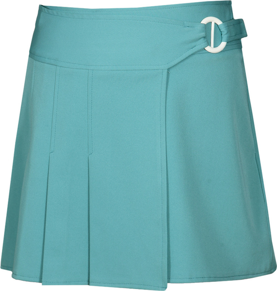 Turkusowa spódnica Fokus w stylu casual z tkaniny mini