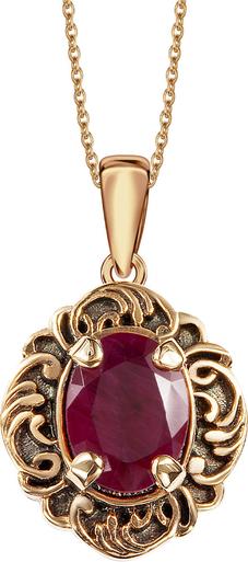 Wiktoriańska - Biżuteria Yes Zawieszka złota z rubinem - Kolekcja Wiktoriańska