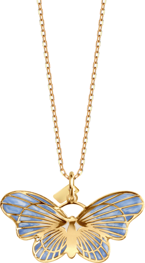 YES Zawieszka złota pokryta emalią - motyl