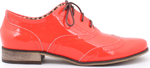 Zapato jazzówki - skóra naturalna - model 246 - kolor koral