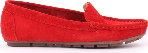Zapato mokasyny - skóra naturalna - model 001 - kolor czerwony