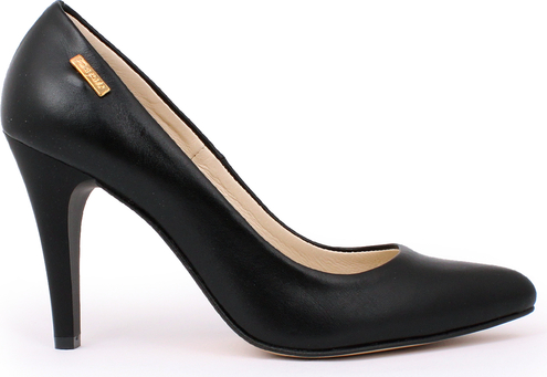 Zapato szpilki - skóra naturalna - model 035 - kolor czarny lico