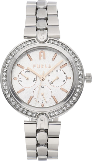 Zegarek FURLA - Logo Links WW00030-K21000-AR000-1-003-20-CN-W Argento