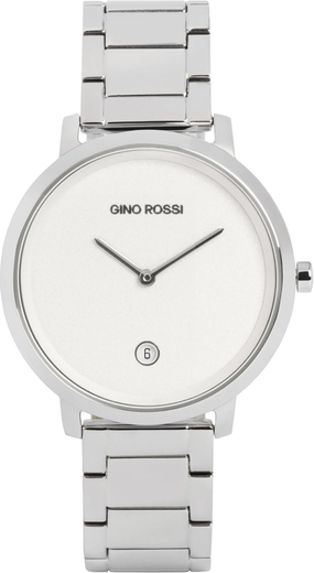 Zegarek GINO ROSSI - 02032511 Silver/White
