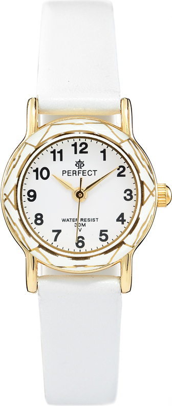 Zegarek na komunię damski PERFECT - L248-6A -biały