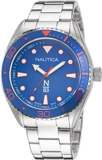 Zegarek NAUTICA - NAPFWS221 Silver/Blue