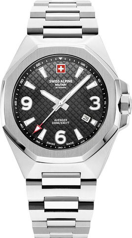 Zegarek Swiss Alpine Military 7005.1137 Silver/Black