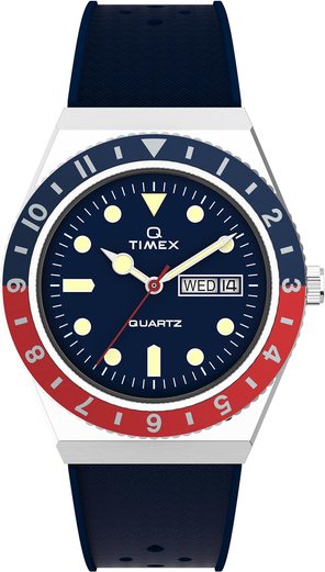 Zegarek TIMEX - Q Reissue TW2V32100 Navy/Silver