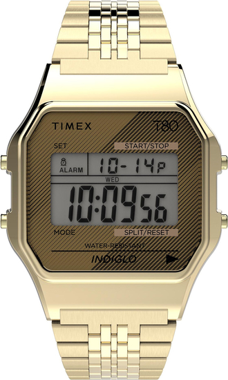 Zegarek TIMEX - T80 TW2R79200 Gold/Gold