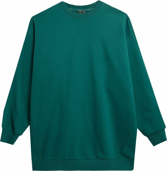 Zielona bluza 4F z bawełny długa