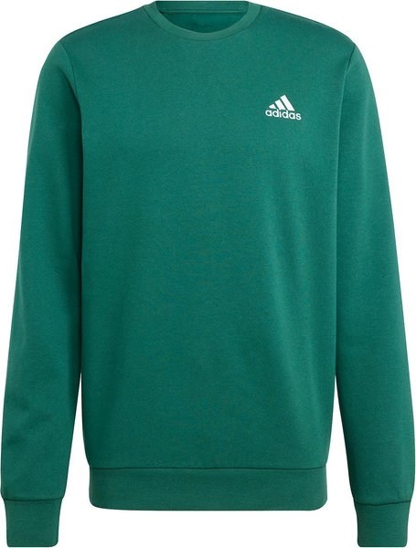 Zielona bluza Adidas z bawełny w sportowym stylu