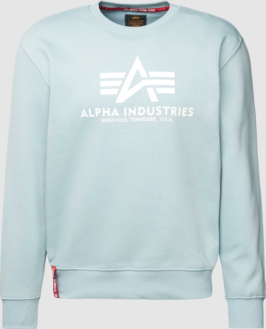 Zielona bluza Alpha Industries z nadrukiem