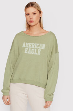 Zielona bluza American Eagle w młodzieżowym stylu