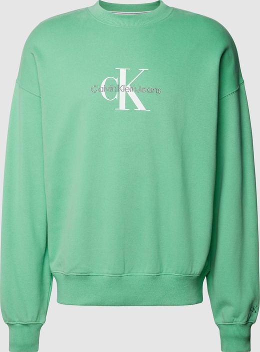 Zielona bluza Calvin Klein z nadrukiem