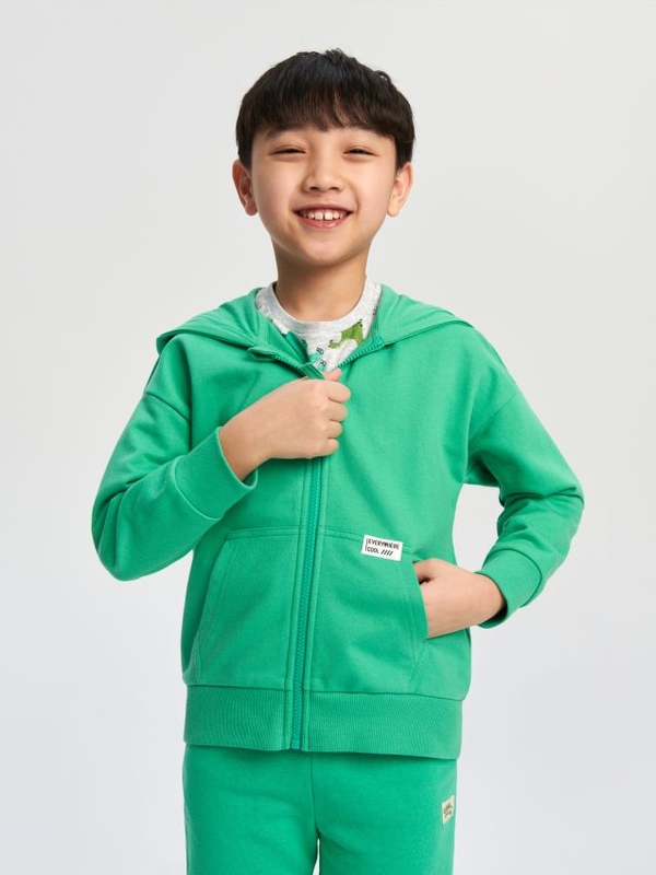 Zielona bluza dziecięca Sinsay dla chłopców z dzianiny