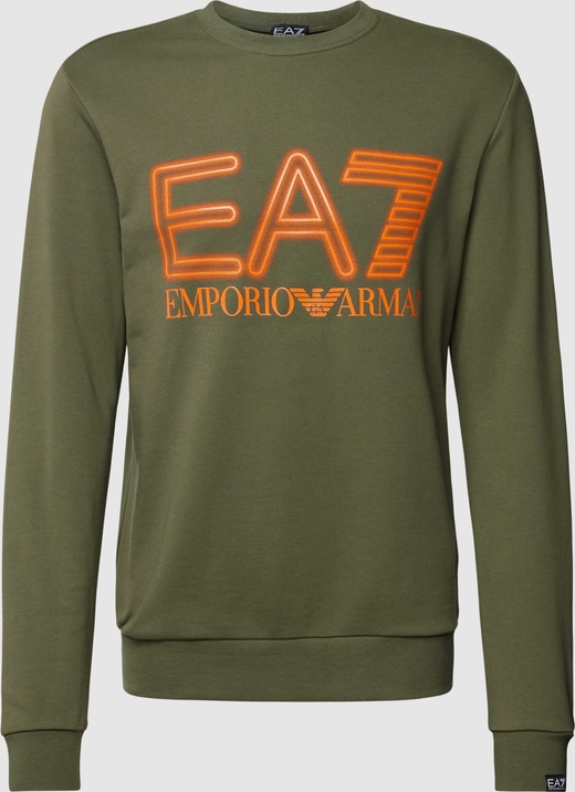 Zielona bluza Emporio Armani z nadrukiem