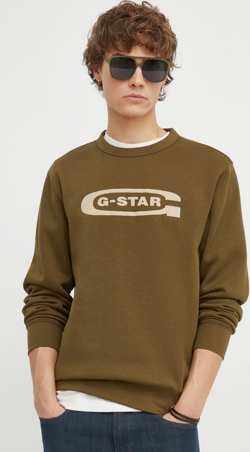 Zielona bluza G-Star Raw w młodzieżowym stylu